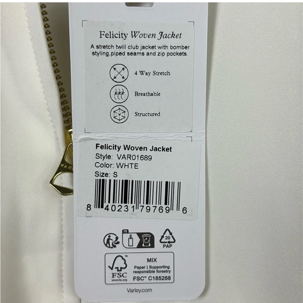 NWT Varley Felicity Woven Jacket size small - Picture 10 of 12